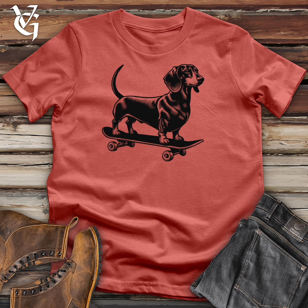 Dog Skateboarder Cotton Tee