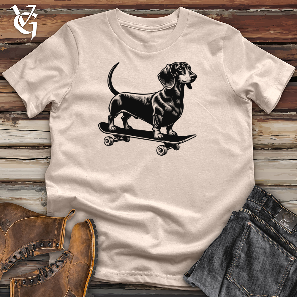 Dog Skateboarder Cotton Tee