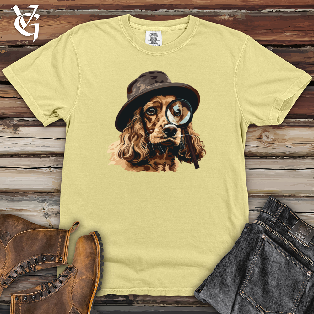Detective Spaniel Sleuth Heavy Cotton Comfort Colors Tee