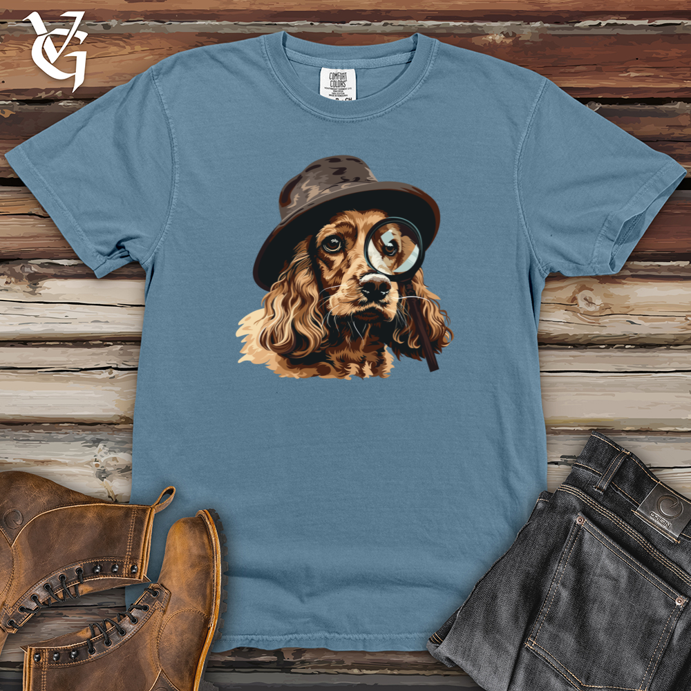 Detective Spaniel Sleuth Heavy Cotton Comfort Colors Tee