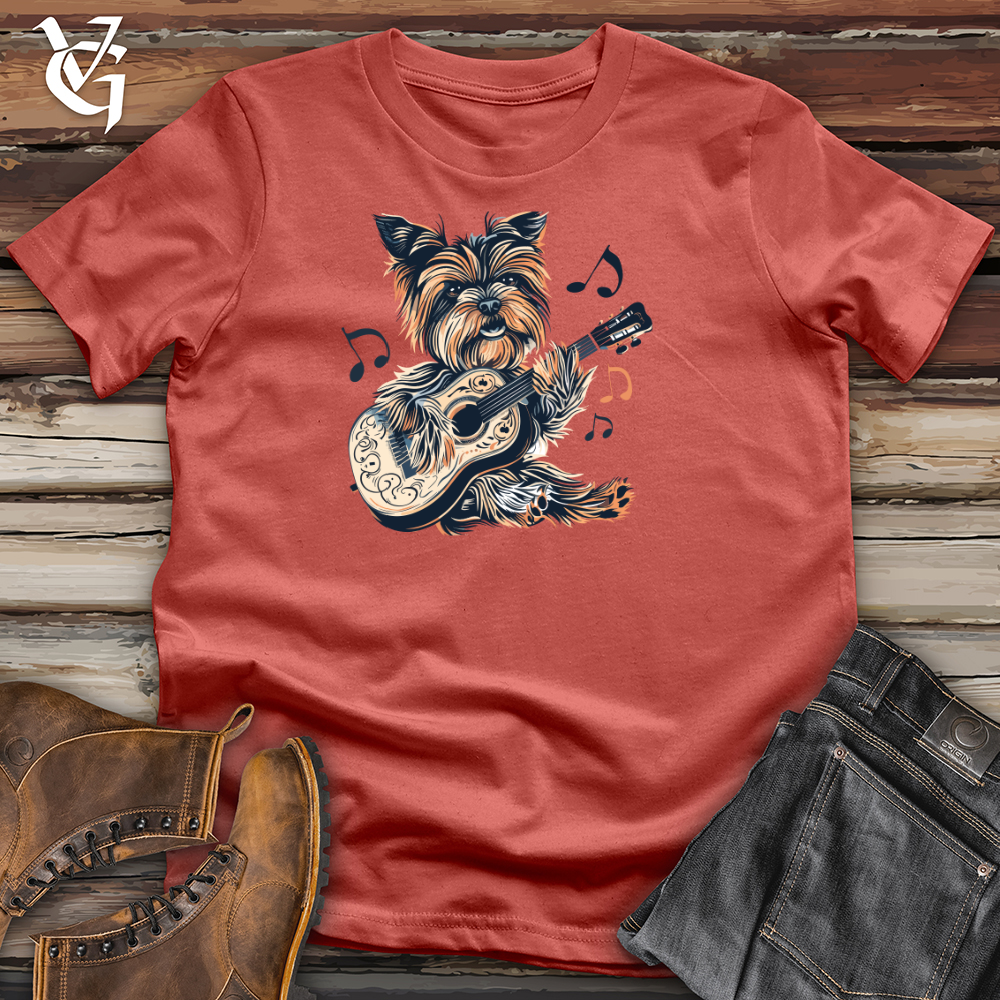 Yorkie Guitar Serenade Cotton Tee