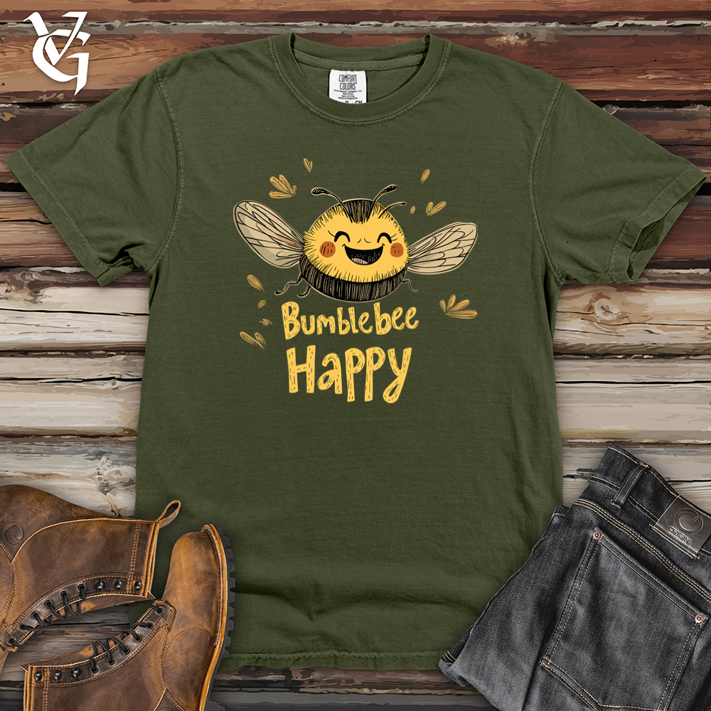Bumblebee Happy Heavy Cotton Comfort Colors Tee