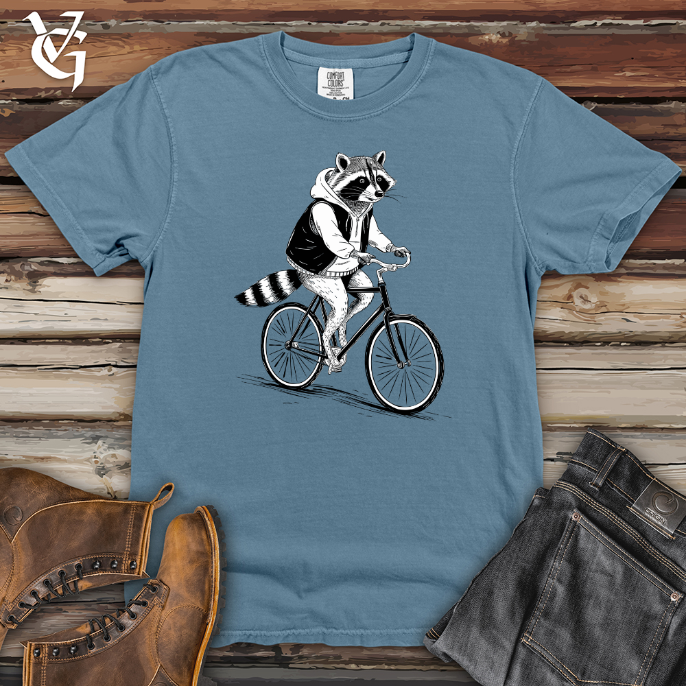 Raccoon Riding Cycle Heavy Cotton Comfort Colors Tee
