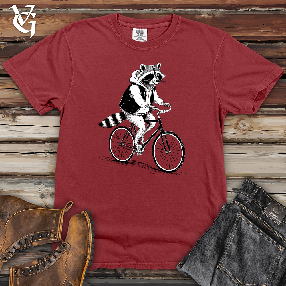 Raccoon Riding Cycle Heavy Cotton Comfort Colors Tee