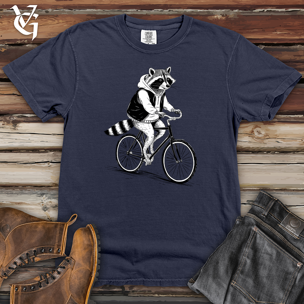 Raccoon Riding Cycle Heavy Cotton Comfort Colors Tee