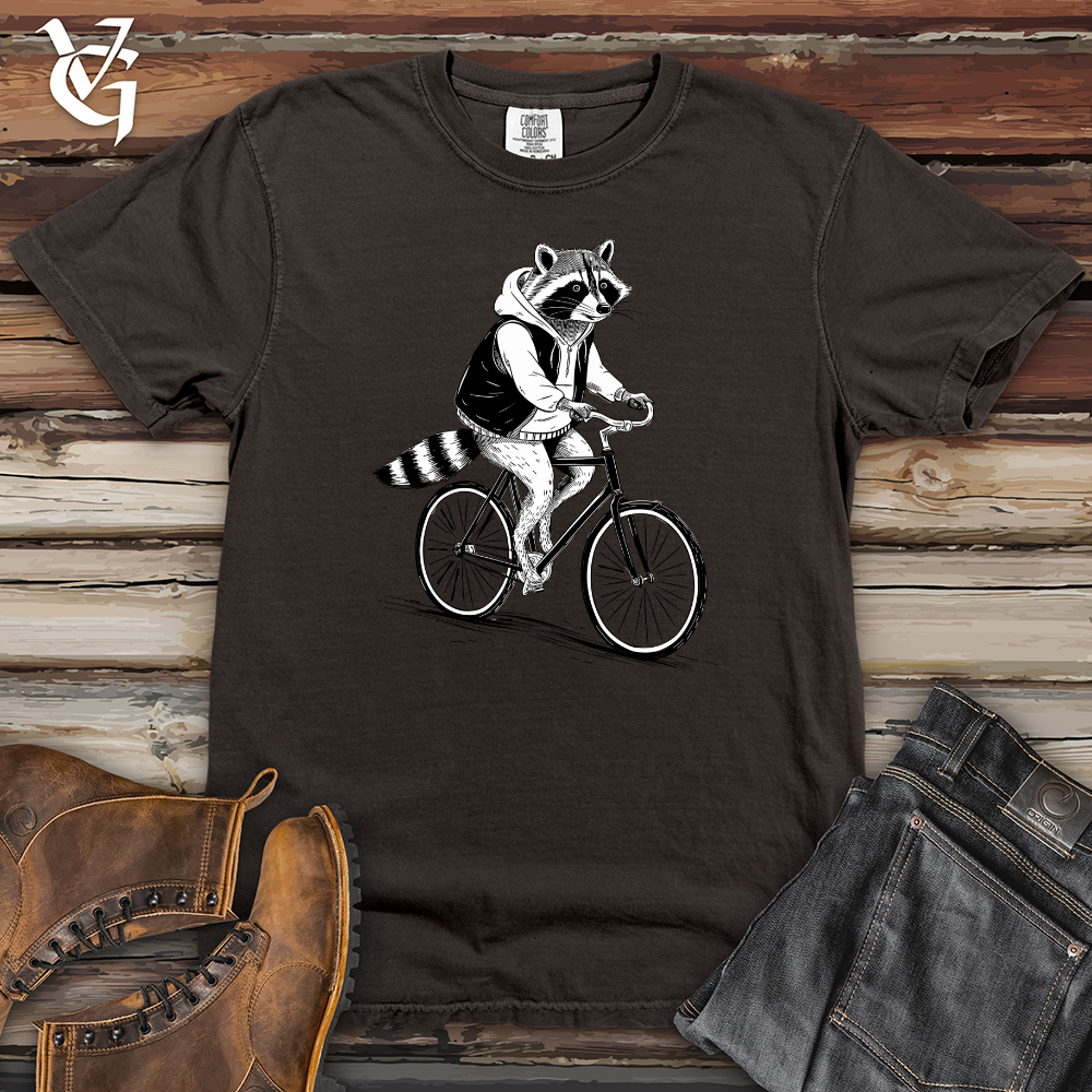 Raccoon Riding Cycle Heavy Cotton Comfort Colors Tee