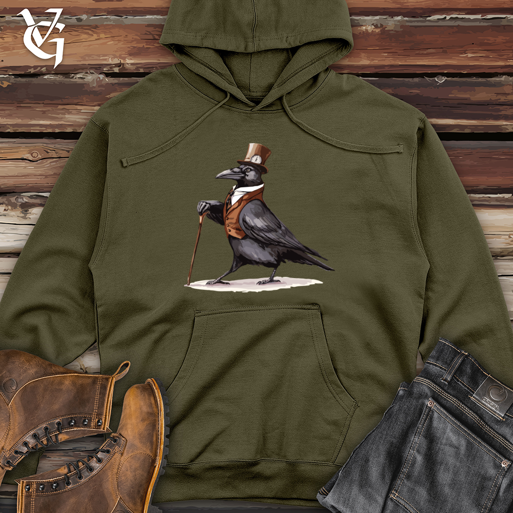 Aristocratic Raven Midweight Hooded Sweatshirt