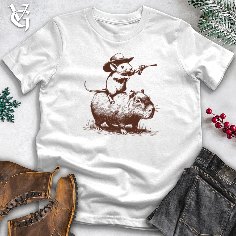 Rat Riding Capybara Softstyle Tee