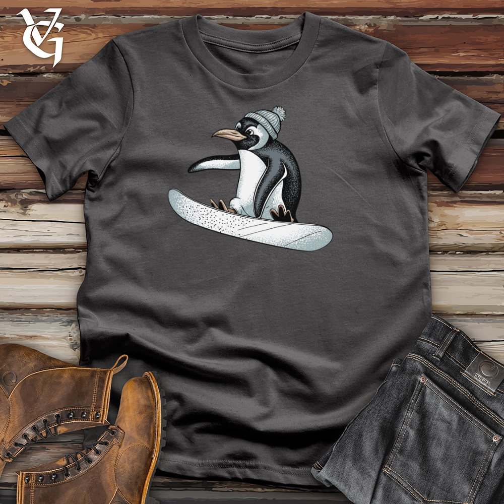 Snowboarding Penguin Softstyle Tee