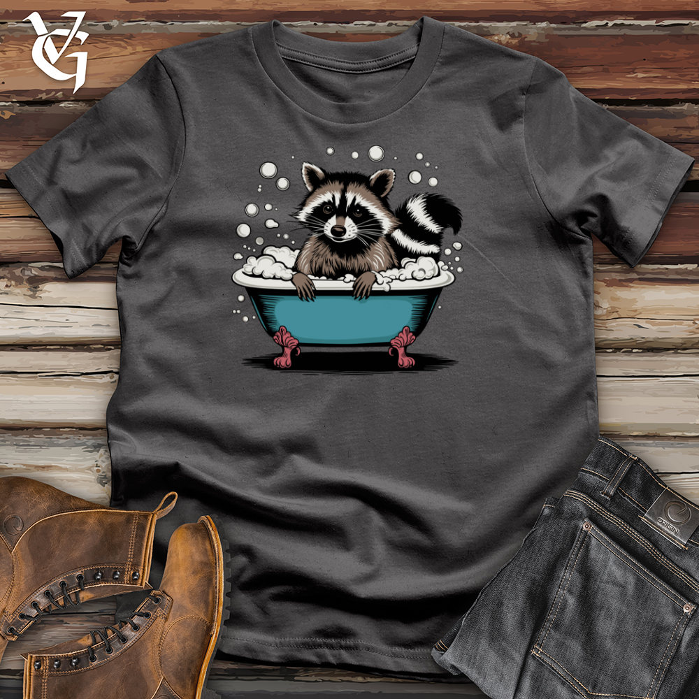 Raccoon in a Bathtub Softstyle Tee