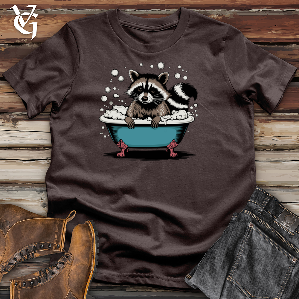 Raccoon in a Bathtub Softstyle Tee