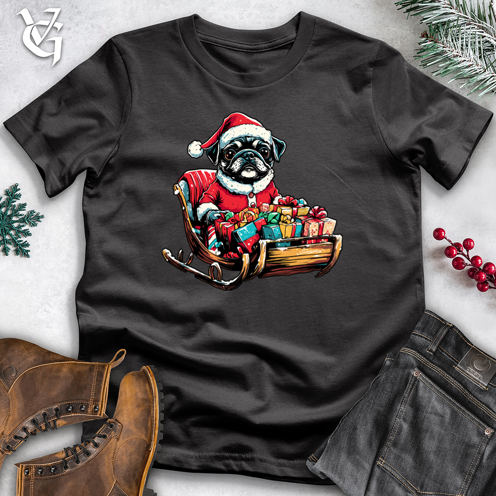 Pug Present Sleigh Cotton Tee