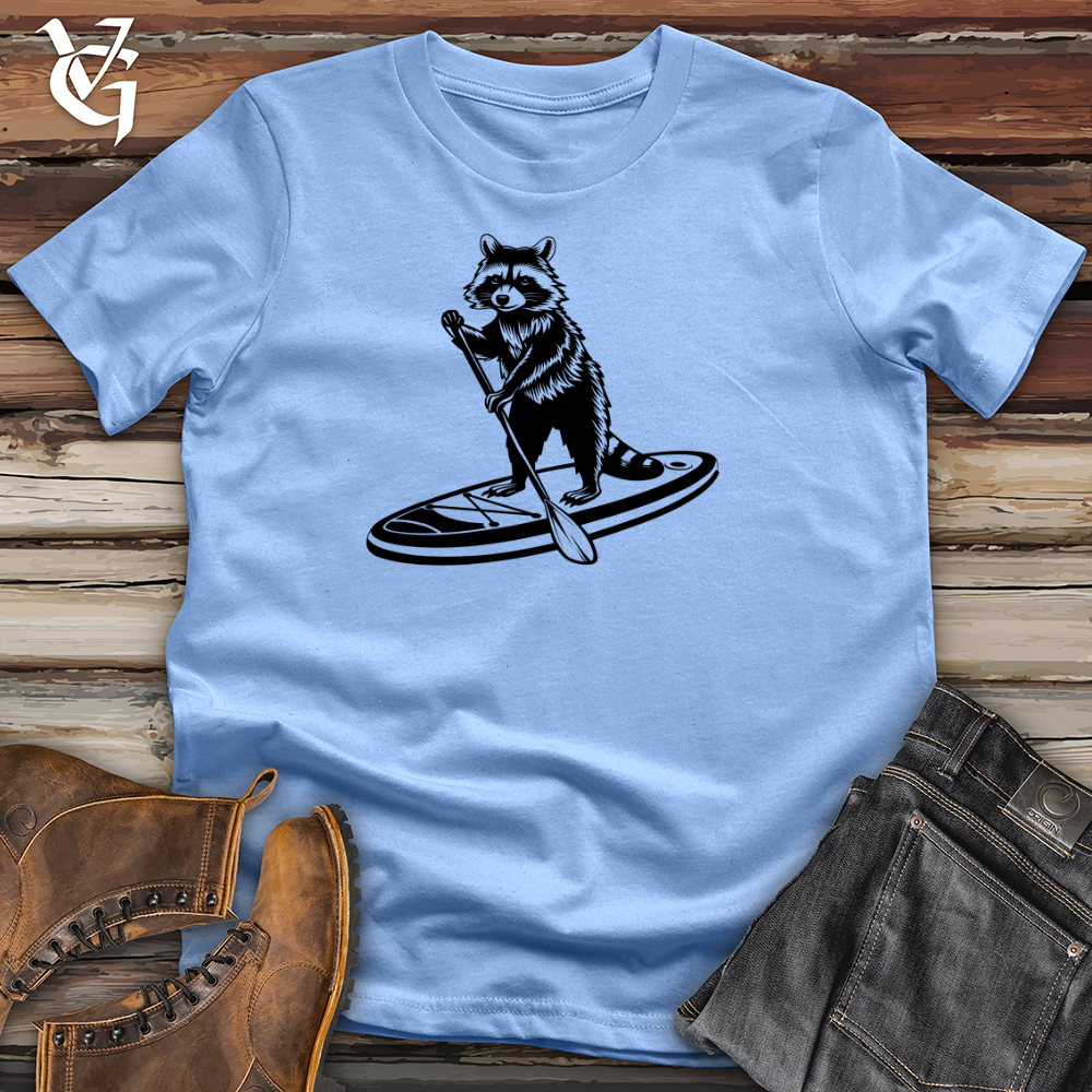 Raccoon Paddleboarding Softstyle Tee
