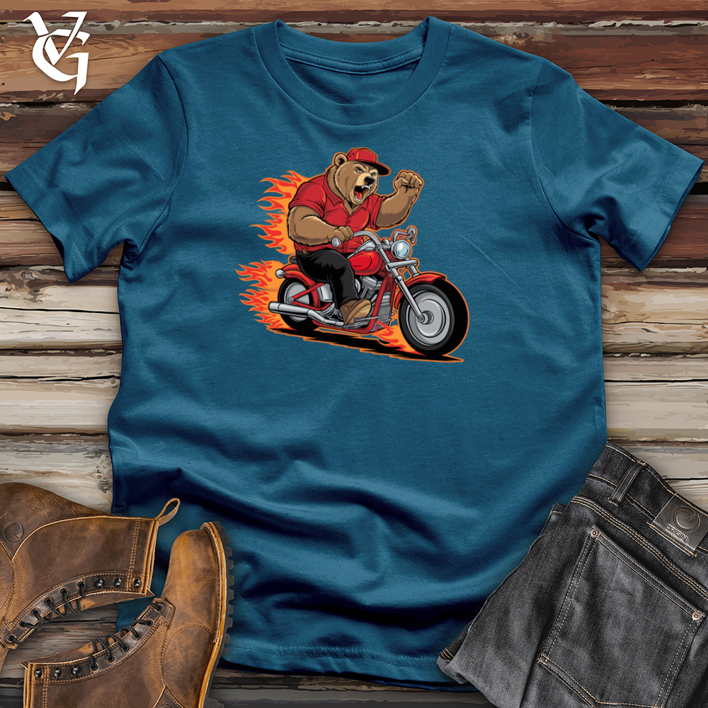 Bear Riding Bike Cotton Tee