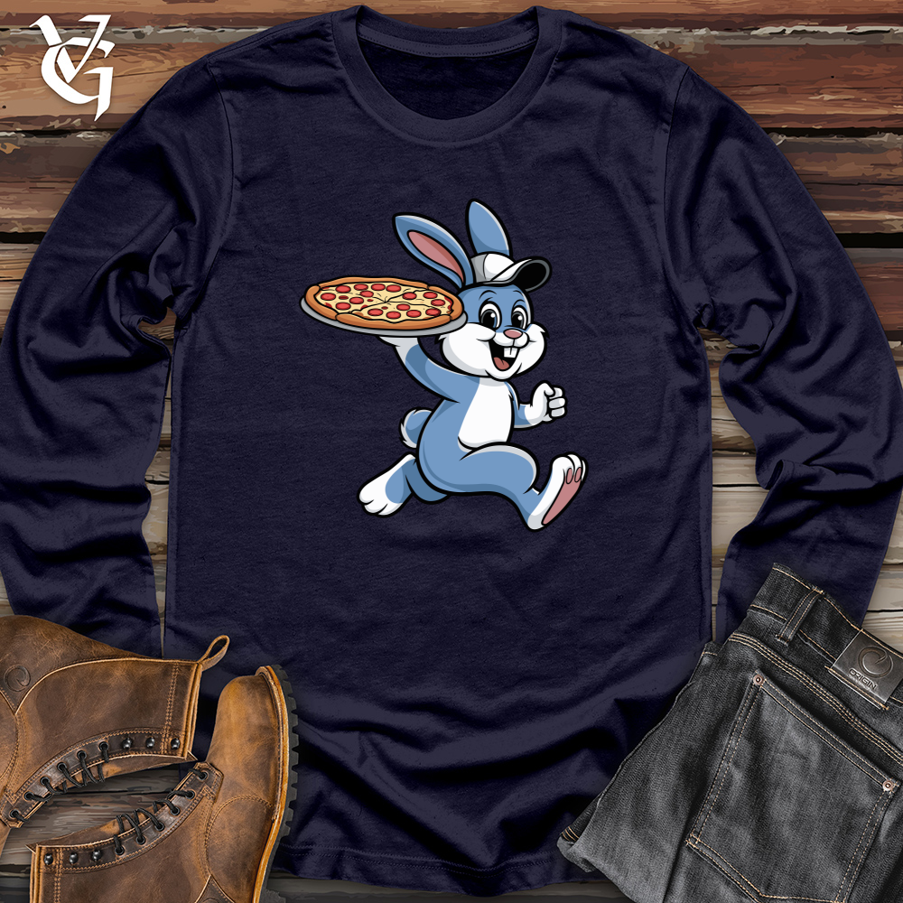 Rabbit Delivering Pizza Long Sleeve