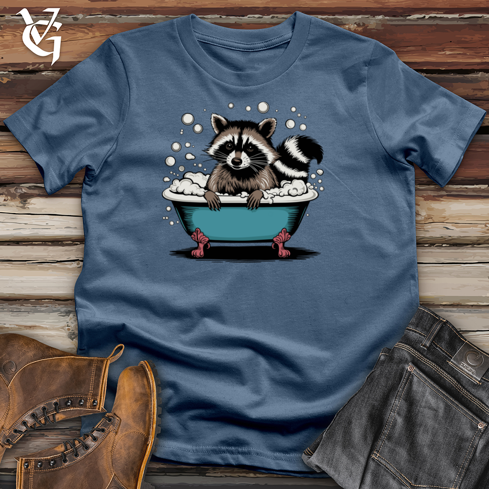 Raccoon in a Bathtub Cotton Tee