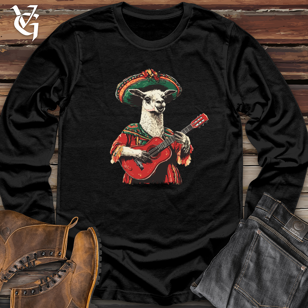 Llama Mariachi Long Sleeve