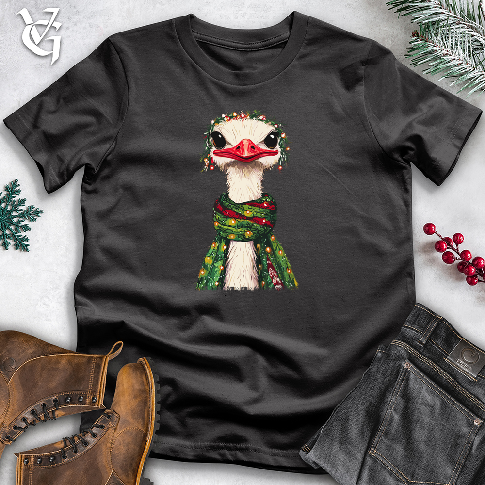 Festive Ostrich Cotton Tee