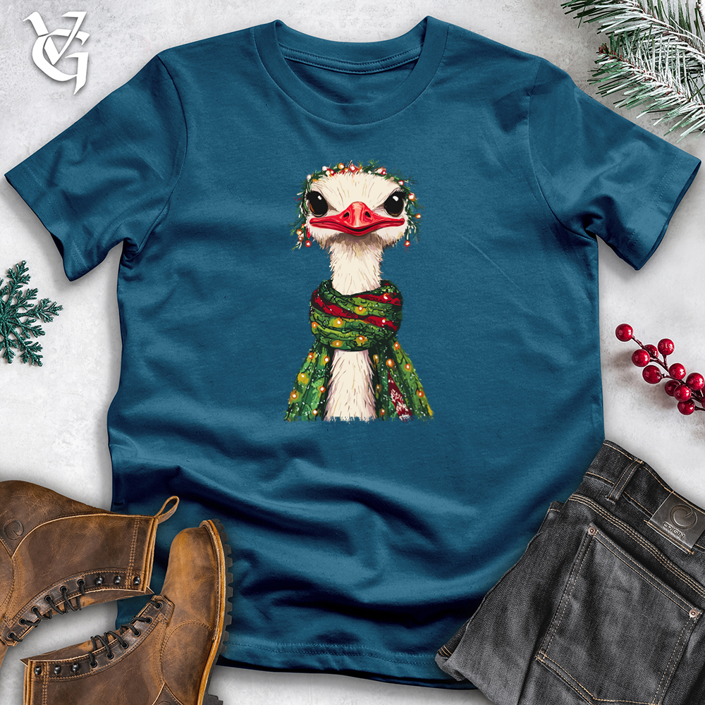 Festive Ostrich Cotton Tee