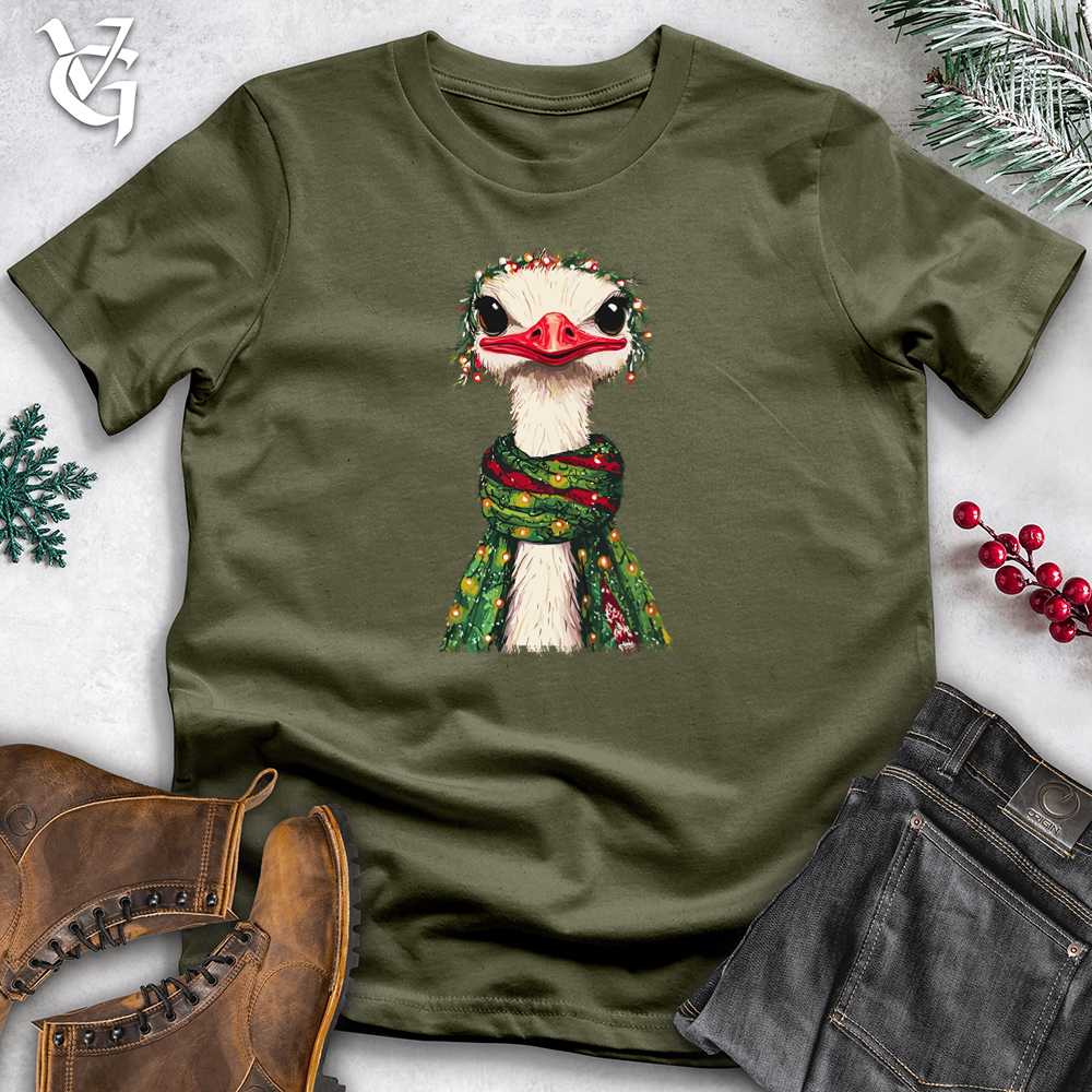 Festive Ostrich Cotton Tee