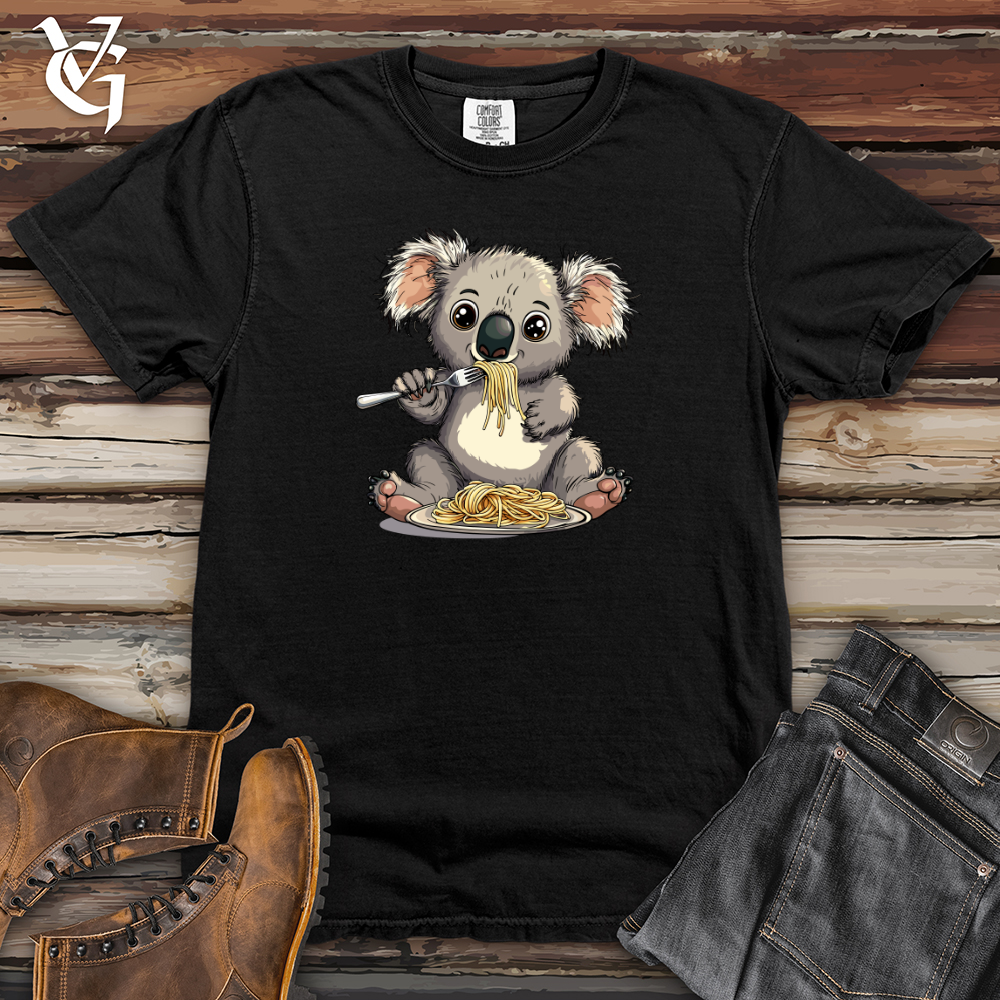 Koala Eating Pasta Heavy Cotton Comfort Colors Tee