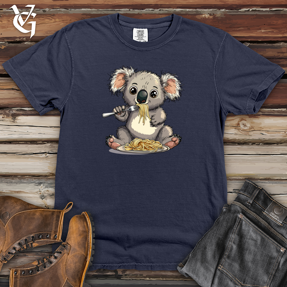 Koala Eating Pasta Heavy Cotton Comfort Colors Tee