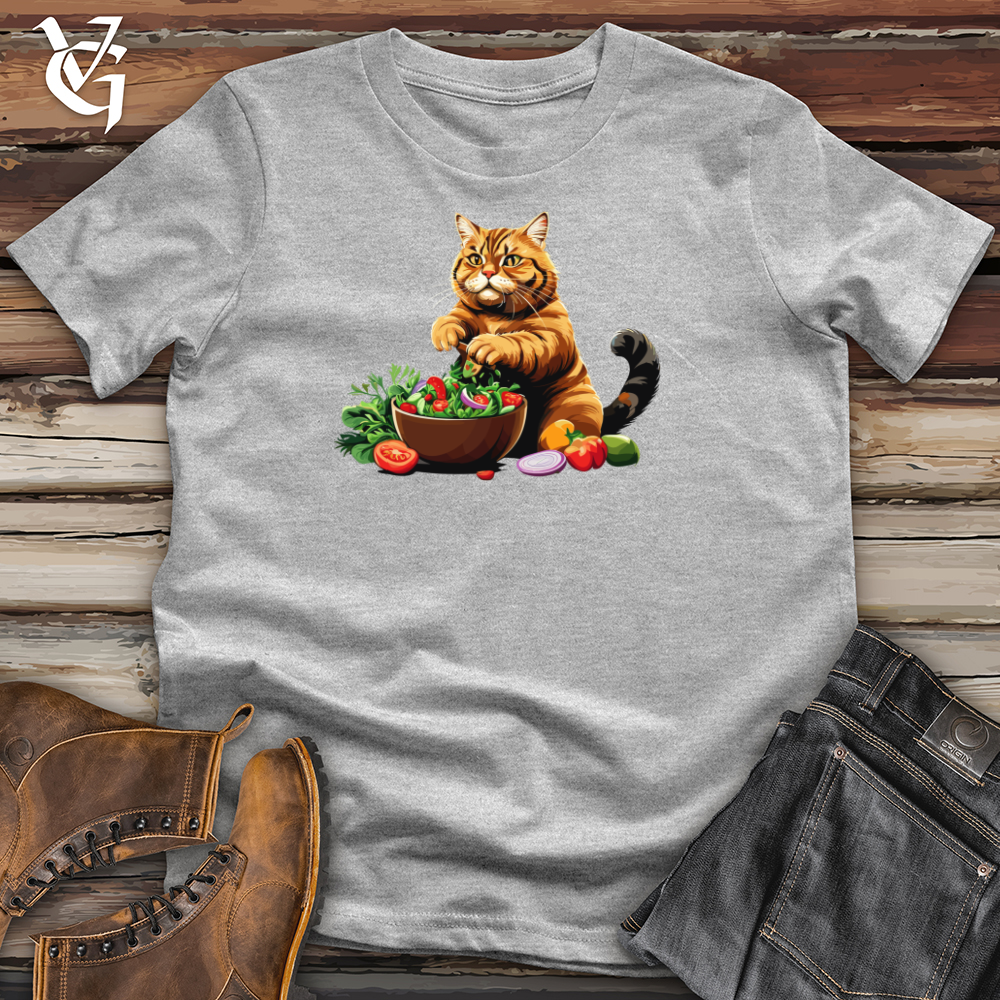 Fat Cat with Salad Softstyle Tee