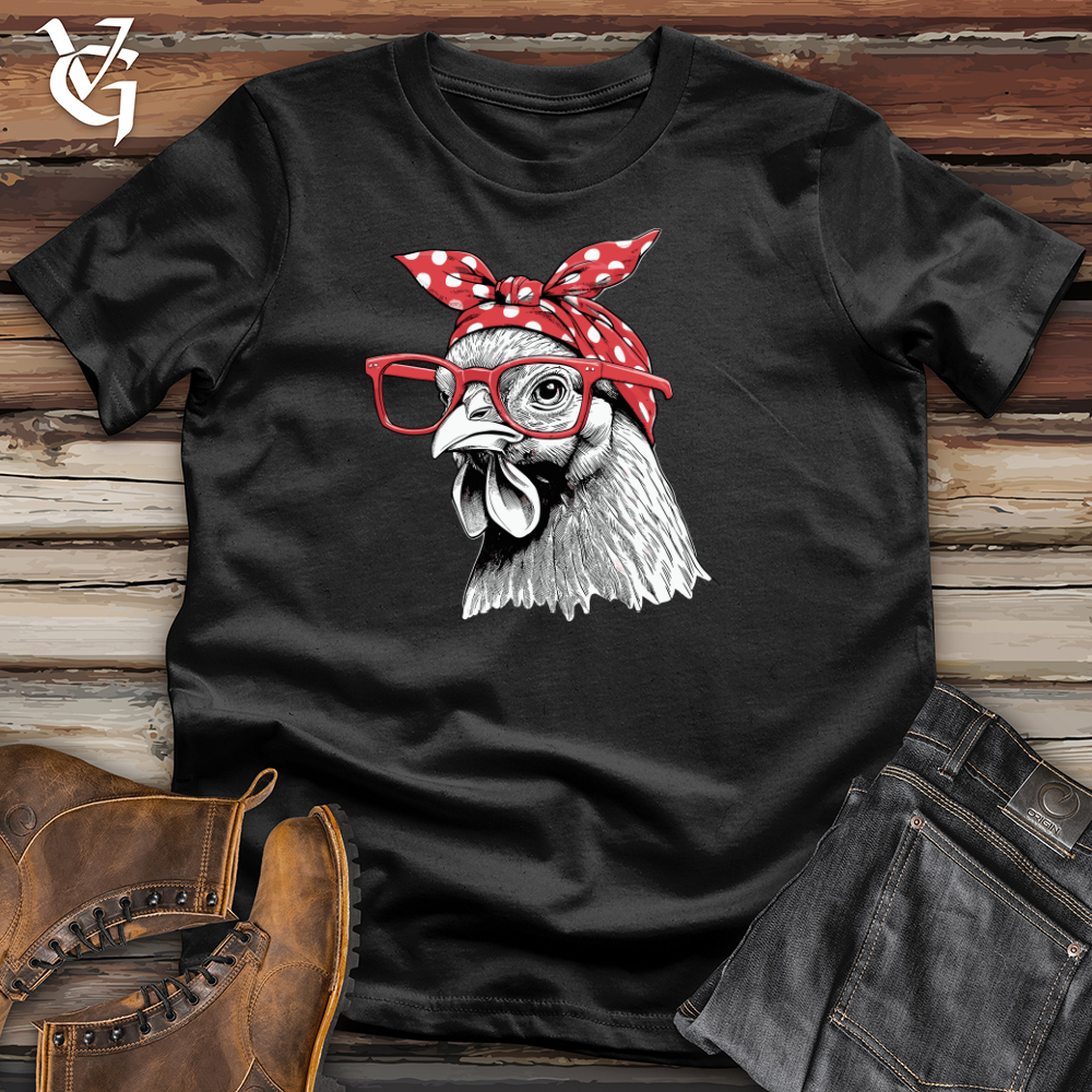 Chicken Wearing Glasses Cotton Tee