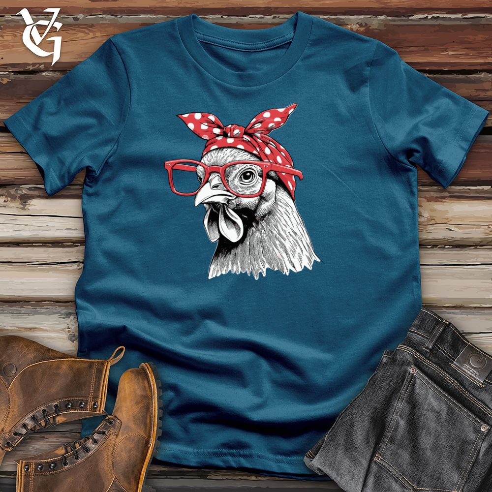 Chicken Wearing Glasses Cotton Tee