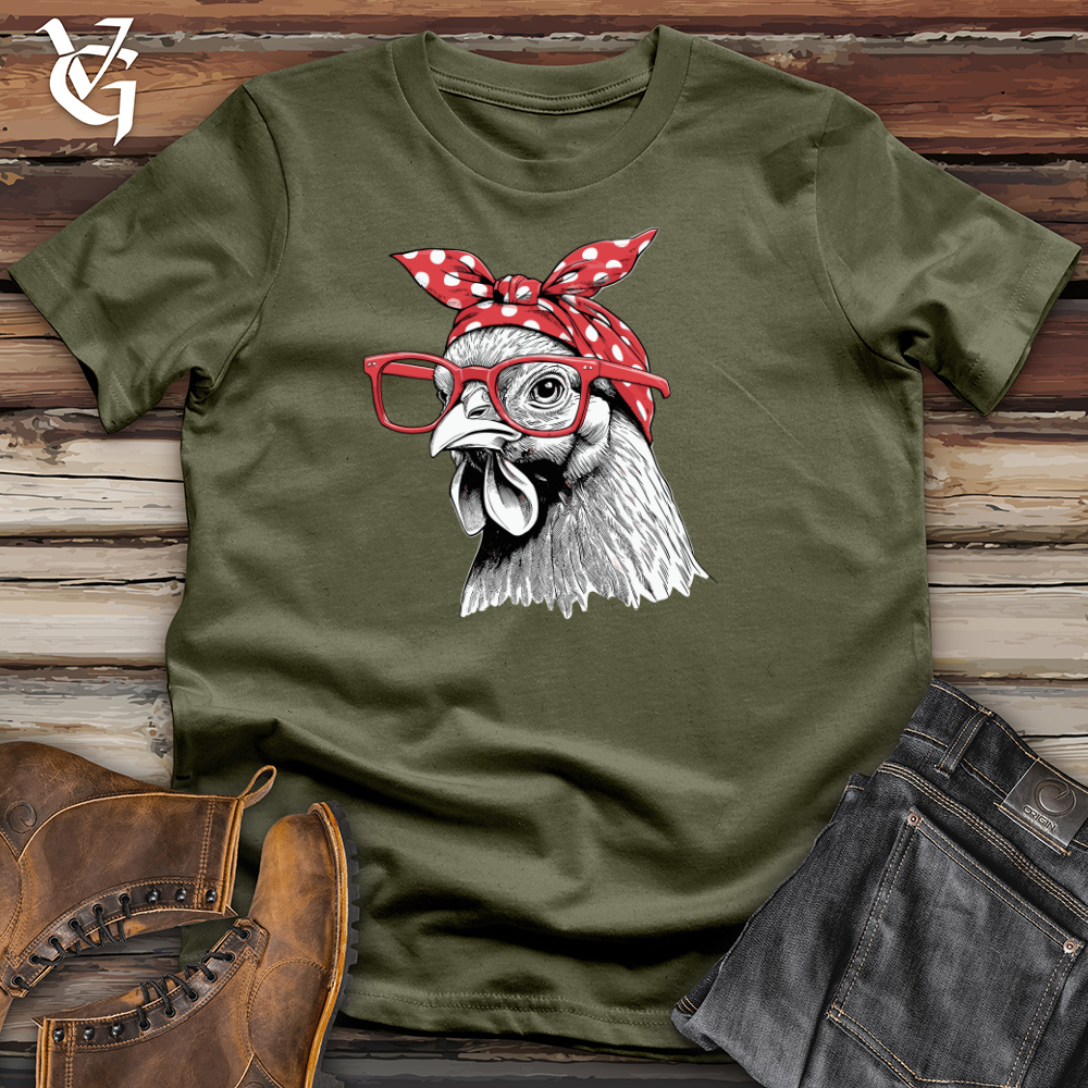 Chicken Wearing Glasses Cotton Tee