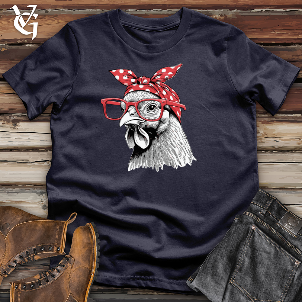Chicken Wearing Glasses Cotton Tee