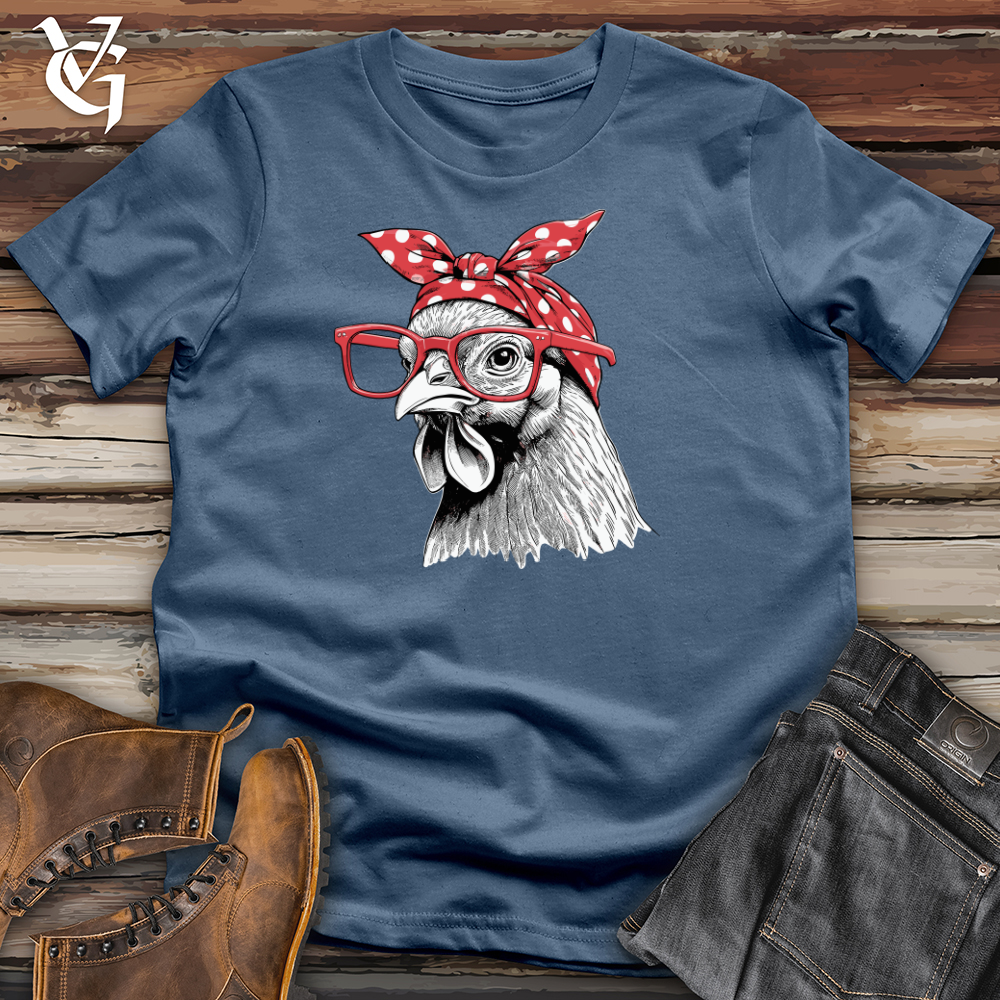Chicken Wearing Glasses Cotton Tee