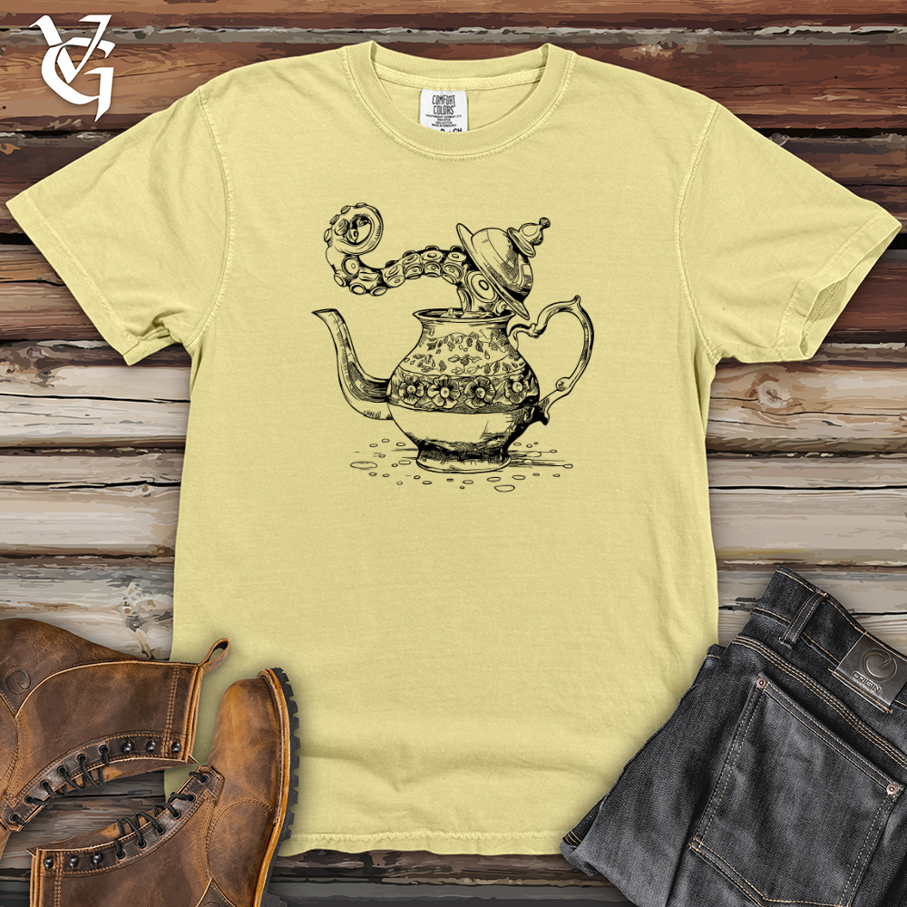 Octopus Teapot Heavy Cotton Comfort Colors Tee