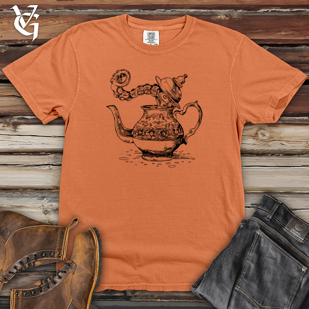 Octopus Teapot Heavy Cotton Comfort Colors Tee