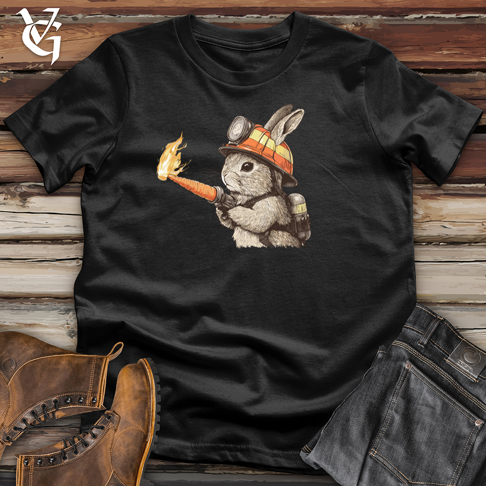 Rabbit Carrot Flames Softstyle Tee