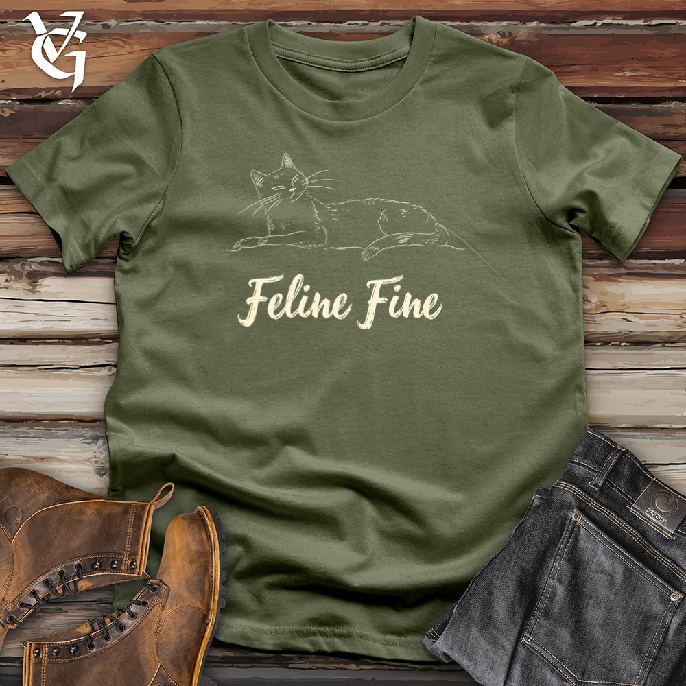 Feline Fine Cat Softstyle Tee