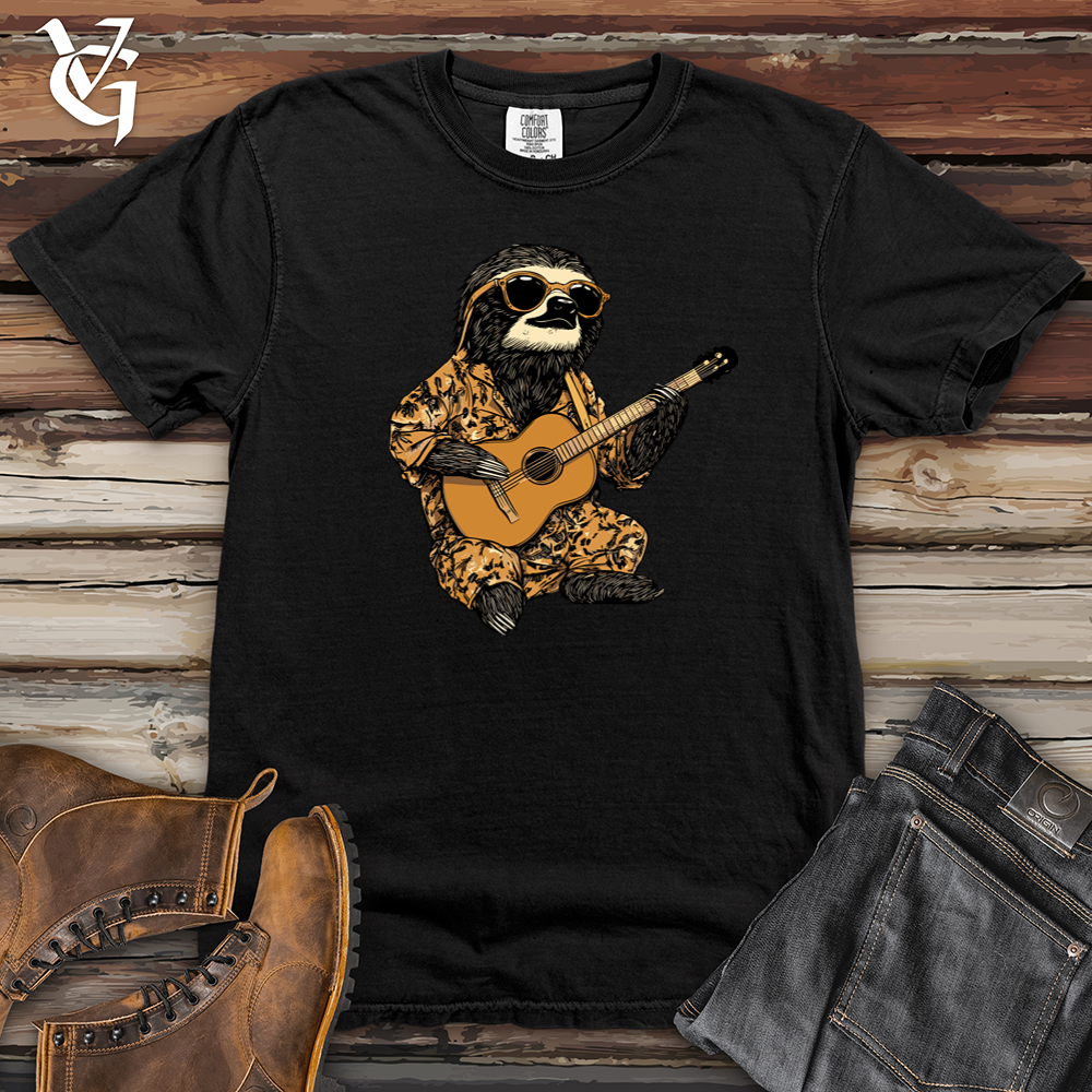 Sloth Guitar Serenade Heavy Cotton Comfort Colors Tee