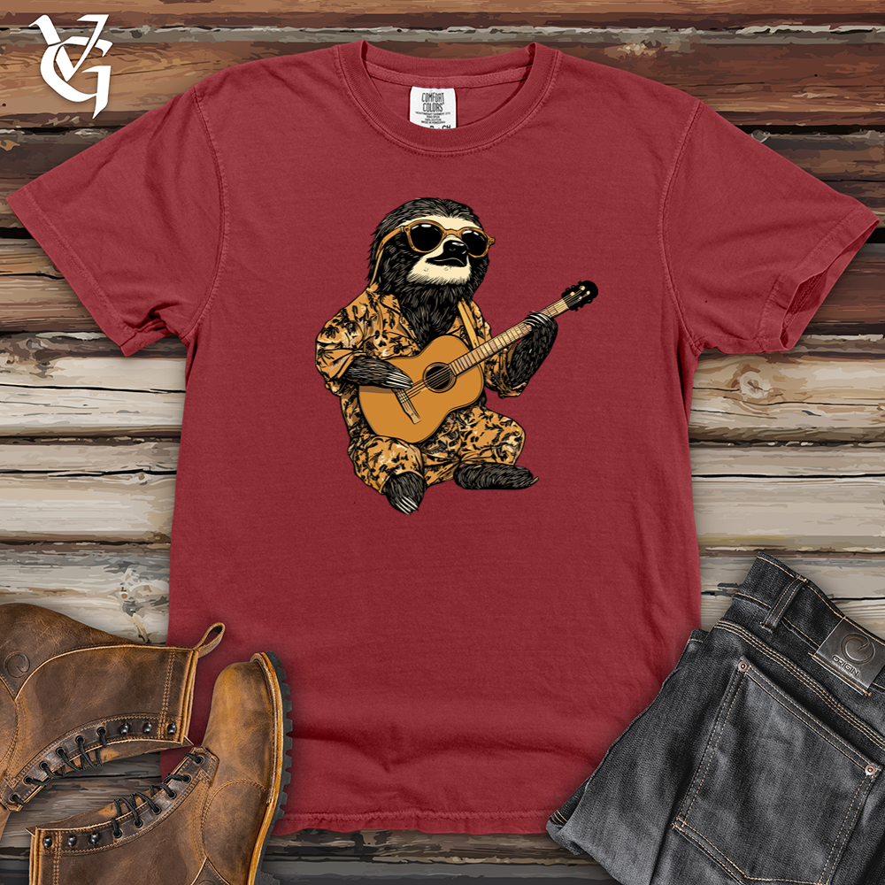 Sloth Guitar Serenade Heavy Cotton Comfort Colors Tee