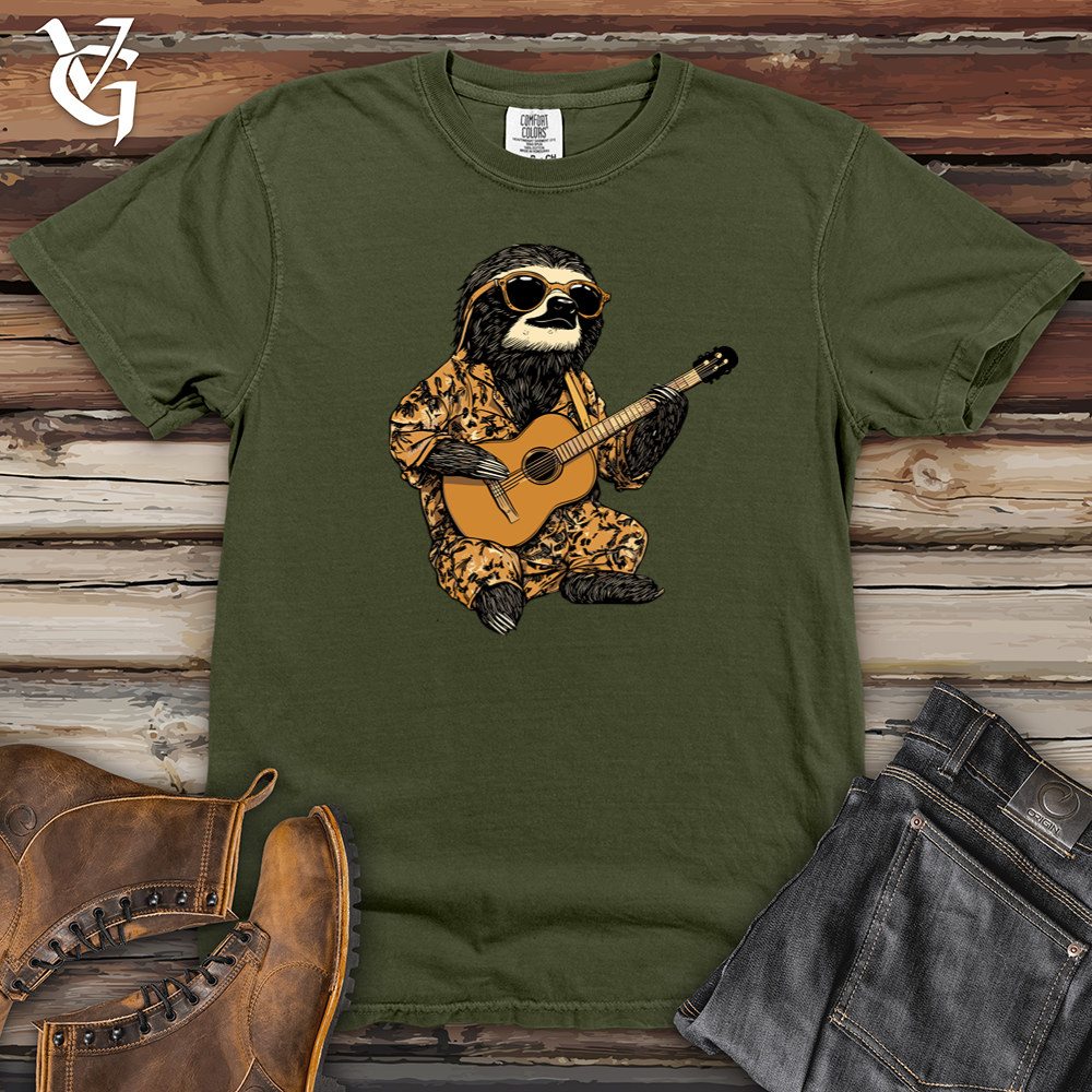 Sloth Guitar Serenade Heavy Cotton Comfort Colors Tee