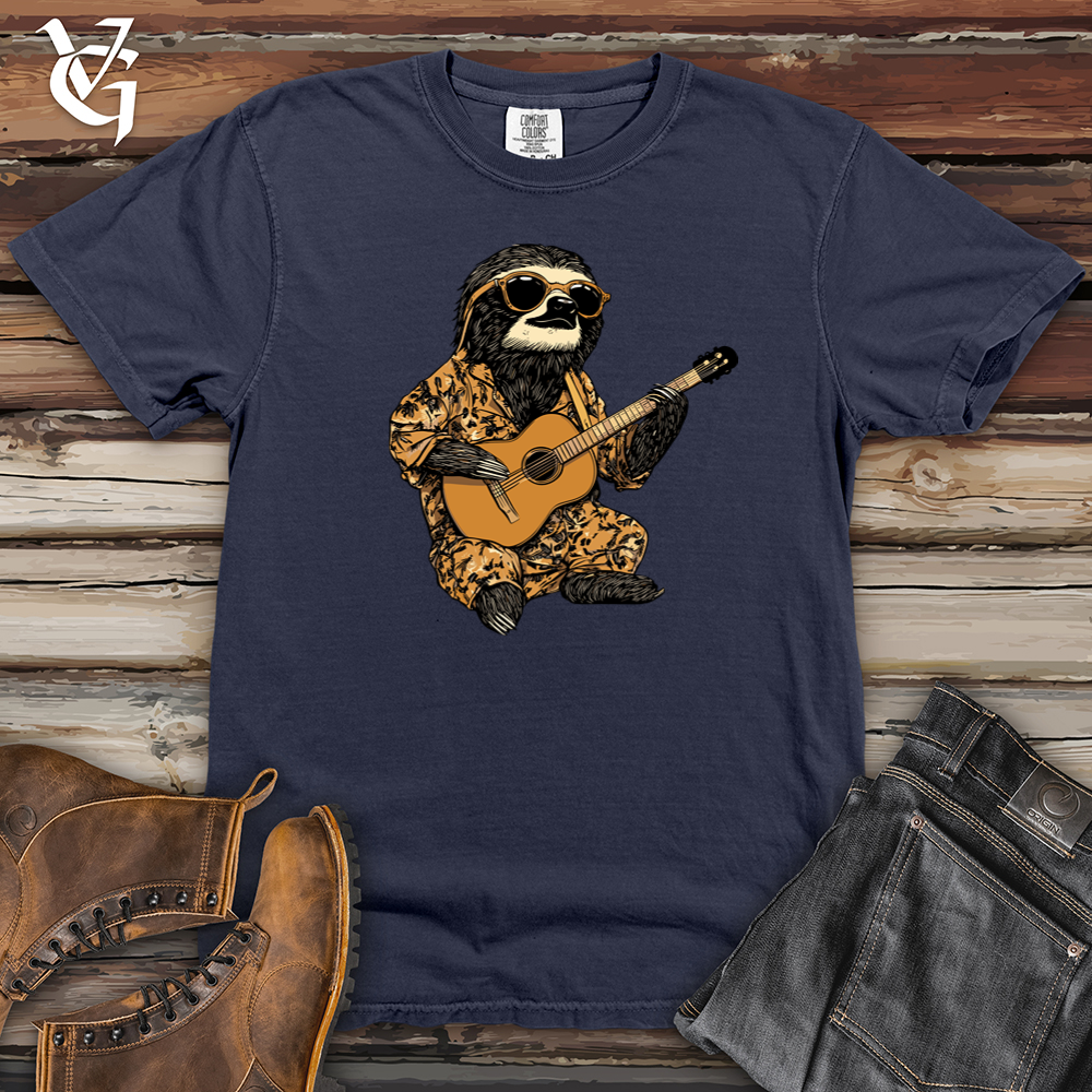 Sloth Guitar Serenade Heavy Cotton Comfort Colors Tee
