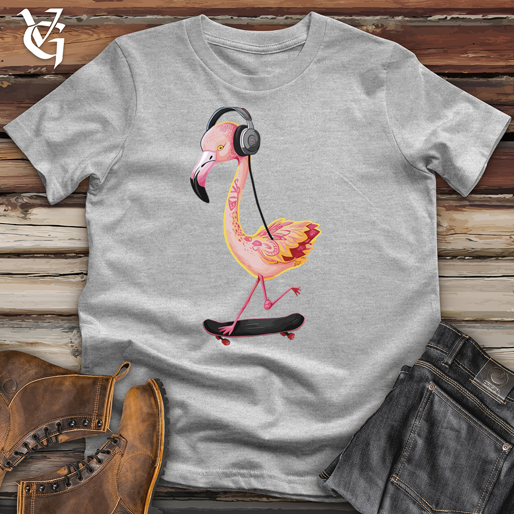 Flamingo Skateboard Cotton Tee