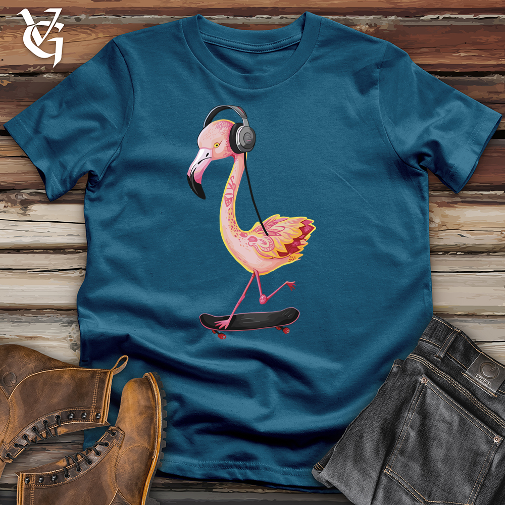 Flamingo Skateboard Cotton Tee