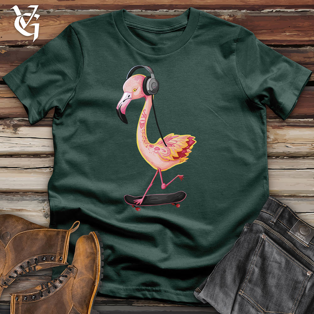 Flamingo Skateboard Cotton Tee