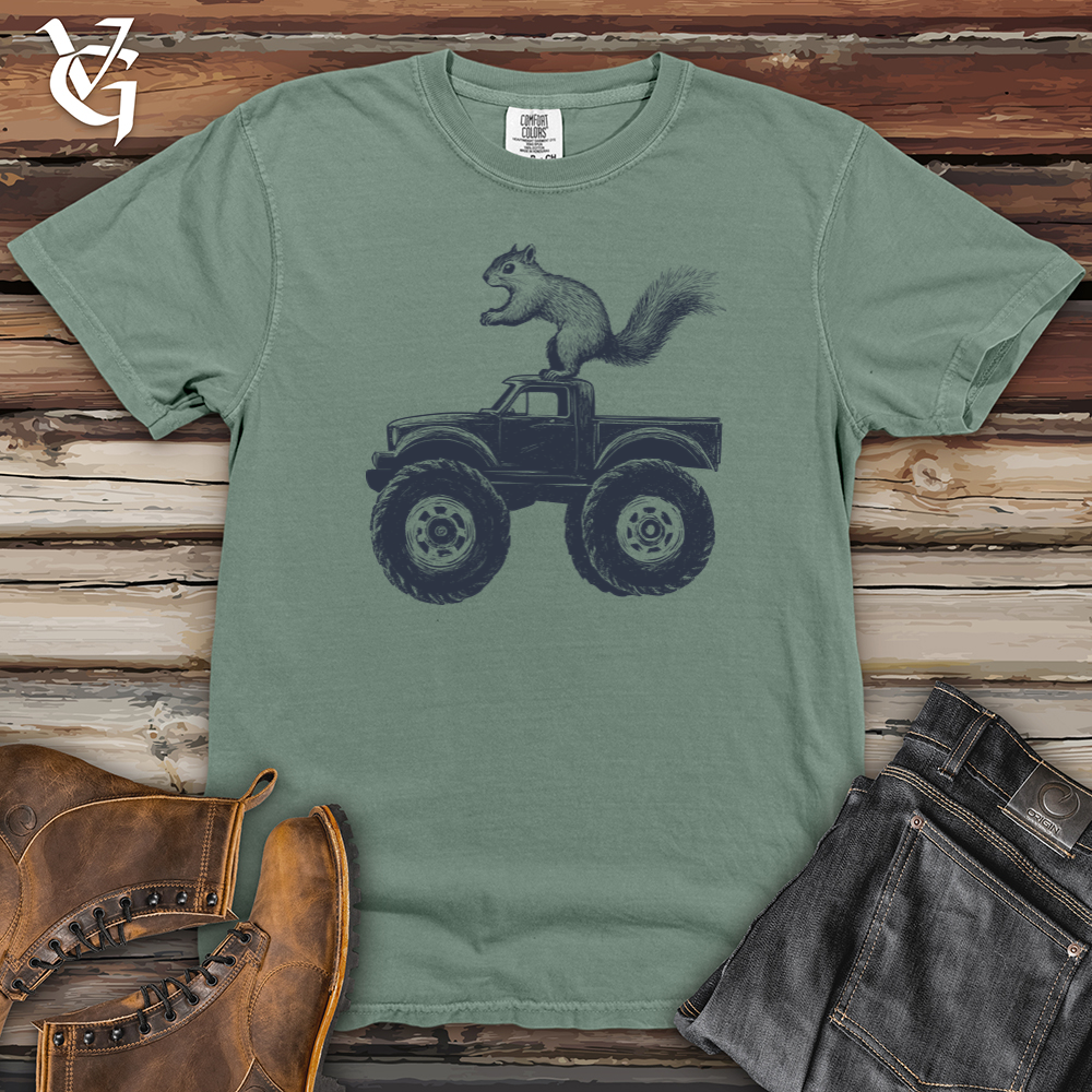 Squirrel Monster Truck Heavy Cotton Comfort Colors Tee