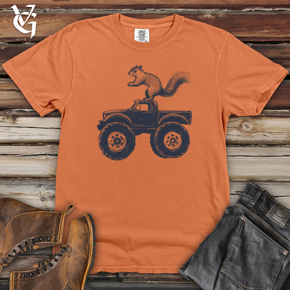 Squirrel Monster Truck Heavy Cotton Comfort Colors Tee