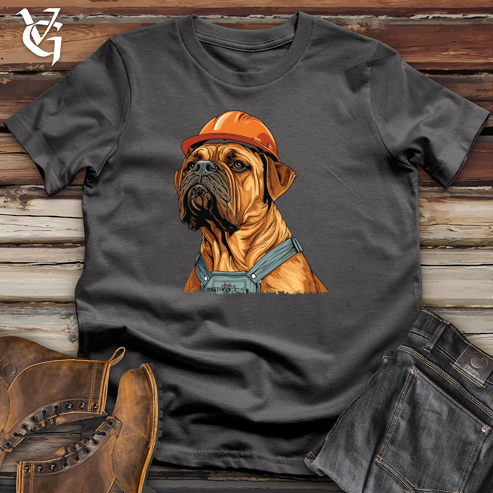 Bull Dog Construction Worker Softstyle Tee