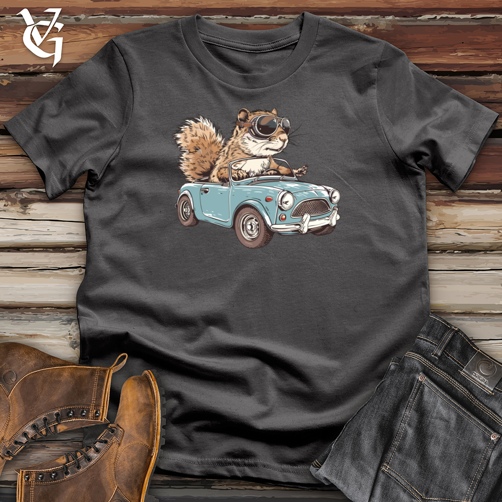 Squirrel Driving Car Softstyle Tee