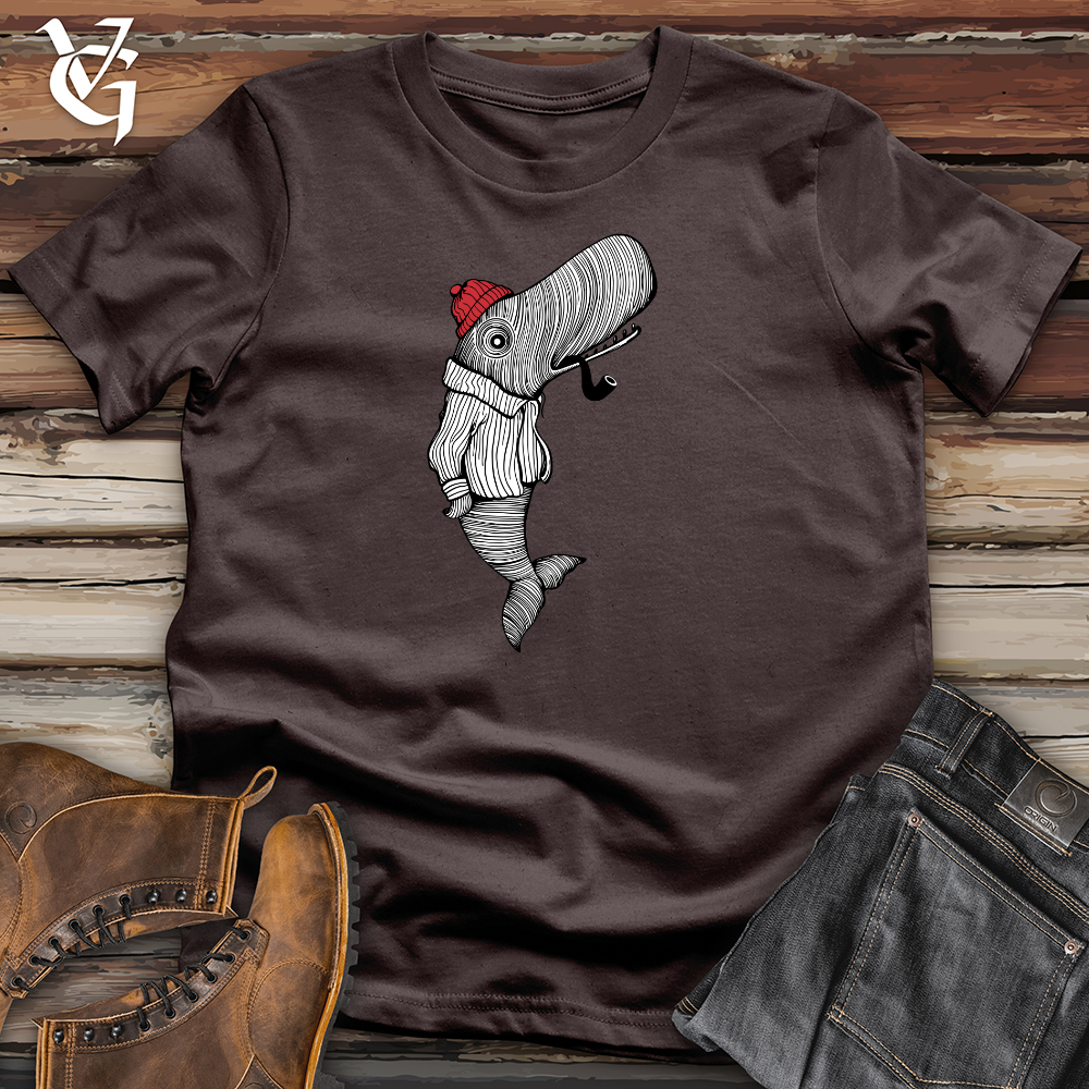 Whale With Pipe Softstyle Tee
