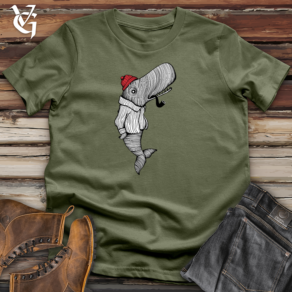 Whale With Pipe Softstyle Tee