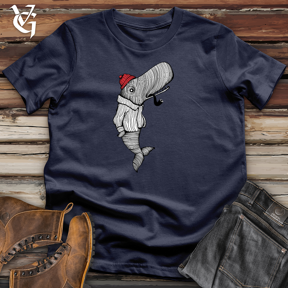 Whale With Pipe Softstyle Tee